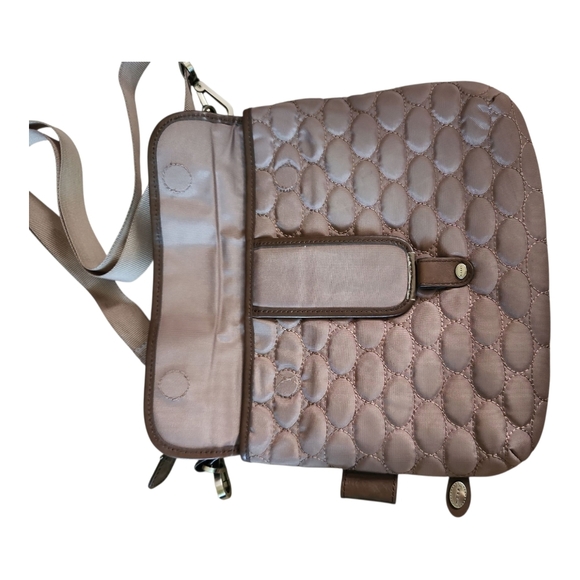 Mosey Quilted Taupe Crossbody Bag – Eco-Friendly, Made from Recycled Plastic - Picture 2 of 12